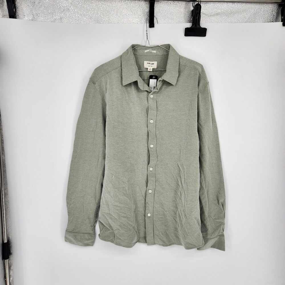 Julian & Mark Green L Stretch Oxford Shirt NWT